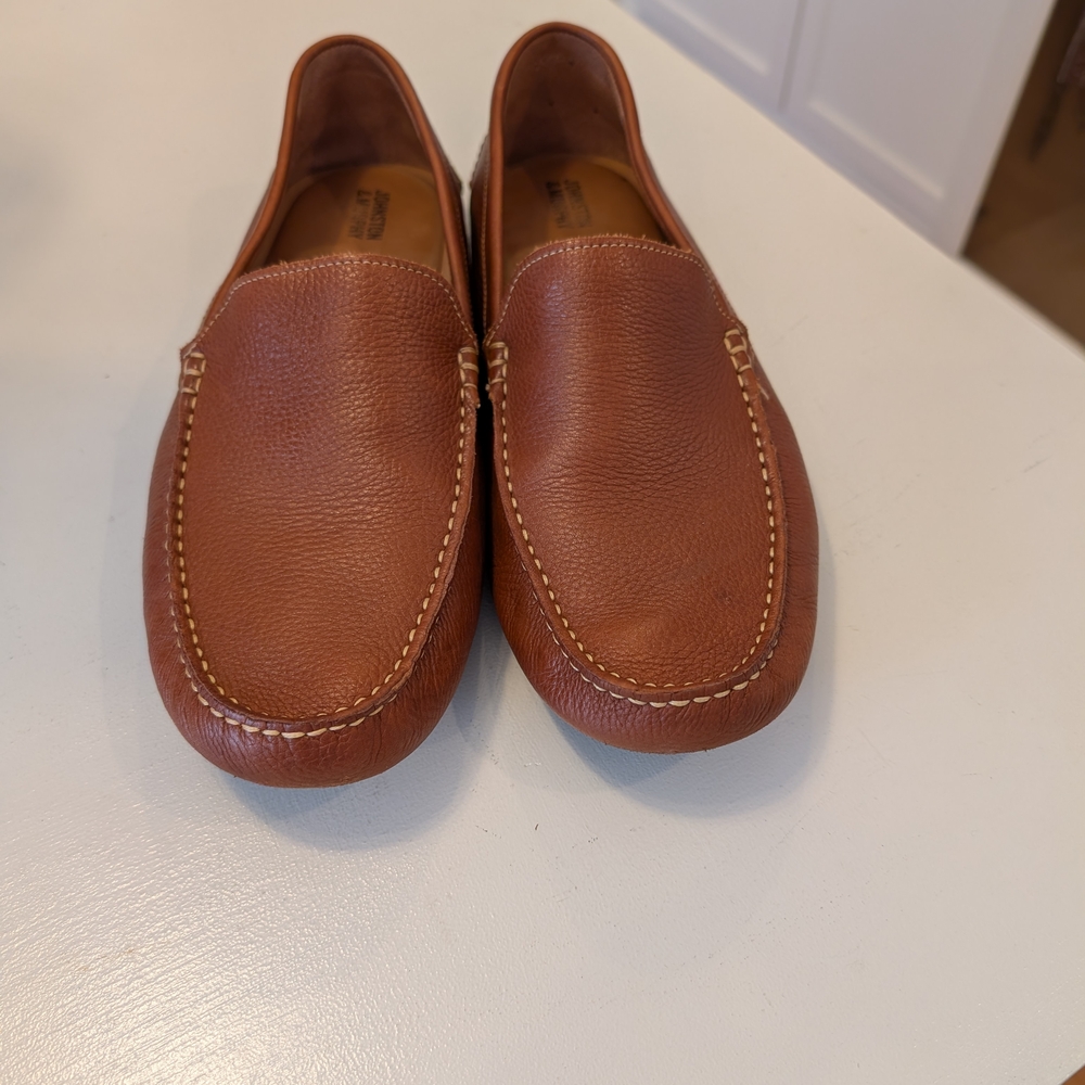 Johnston & Murphy Brown Leather Slip-Ons
